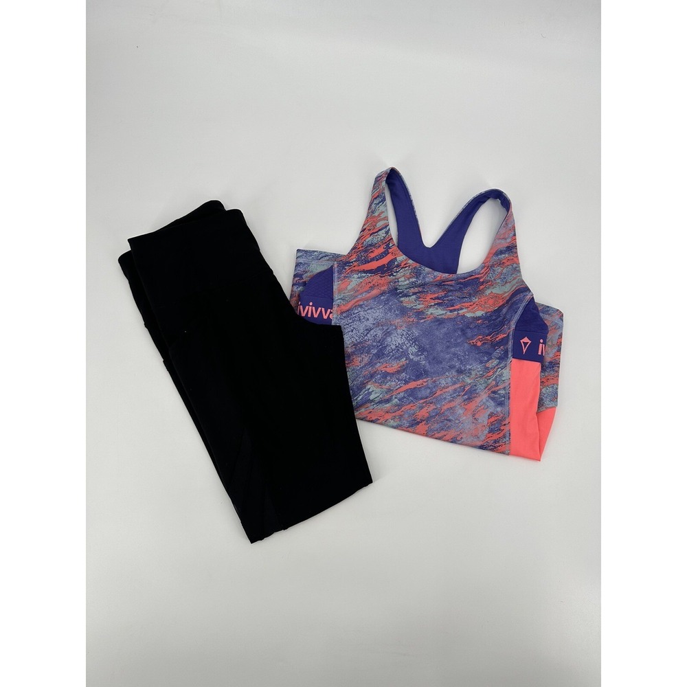 Lot of 2 Ivivva‎ By Lululemon Girls Size 14 Legging & Top